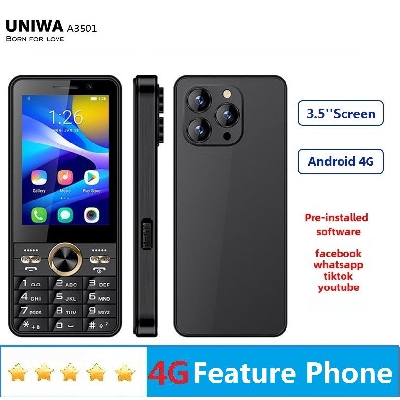 [Sheren]ขายดี โทรศัพท์ Android 4G ขนาด 3.5 นิ้ว สำหรับวิดีโอแชท WhatsApp smart phone ราคา ถูกที่สุด ดีลบีเคเค