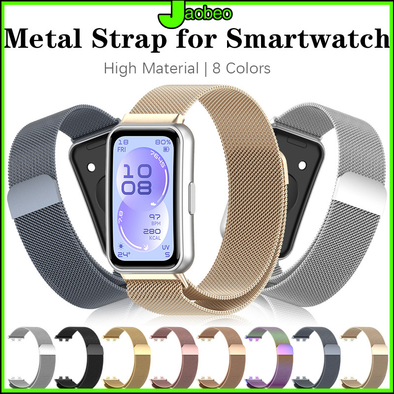 สายรัดโลหะลูป Milanese for Huawei Band 11 / 11 Pro / 10 9 8 แถบสแตนเลสแม่เหล็ก สายรัดข้อมือเปลี่ยน อุปกรณ์เสริม