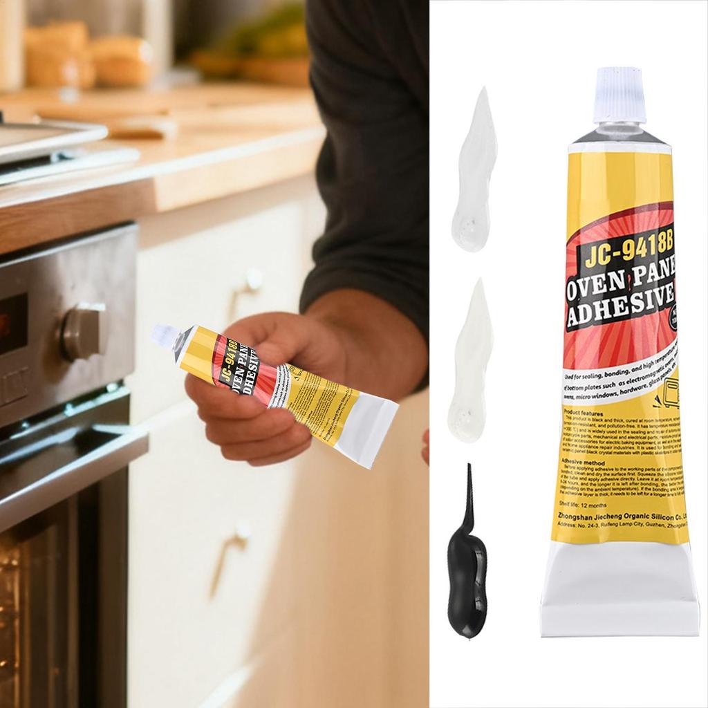 เตาอบแผงกาว 100ml ทนความร้อนช่วง Hood แผงกาว Leak-Proof Fast Drying Sealant สําหรับกระจกโลหะซ่อม ometyth