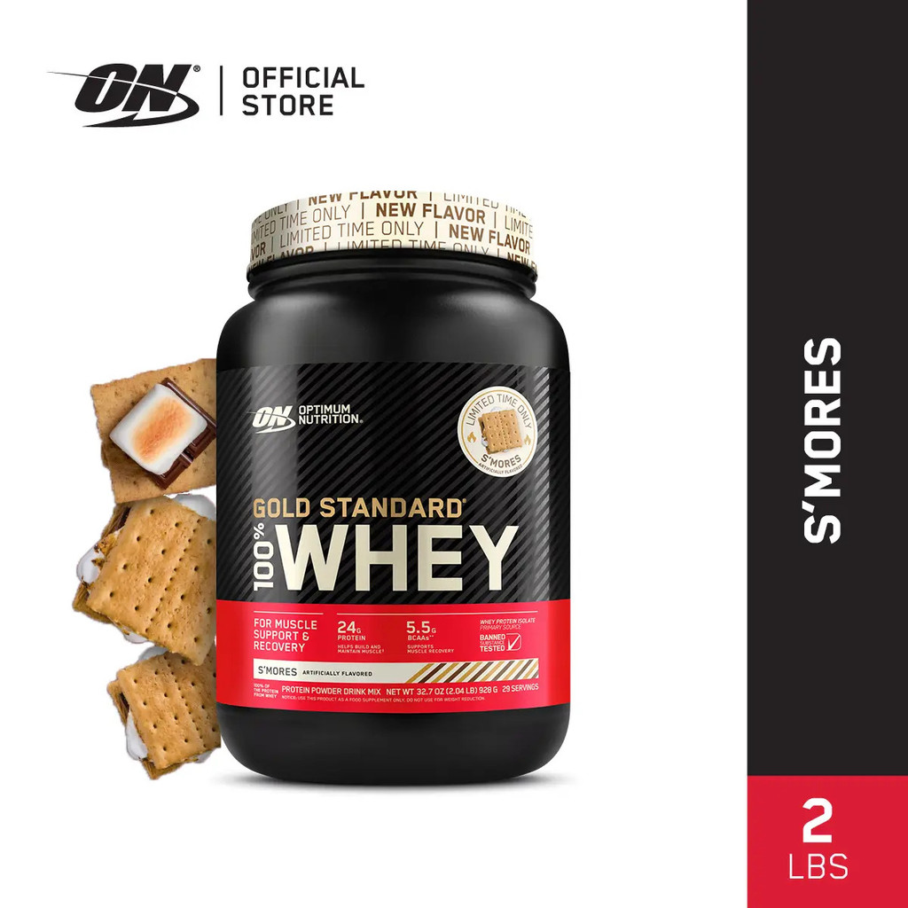 Optimum Nutrition Gold Standard 100% Whey Protein, 2 LBs | Double Rich Chocolate | Primary Source Is