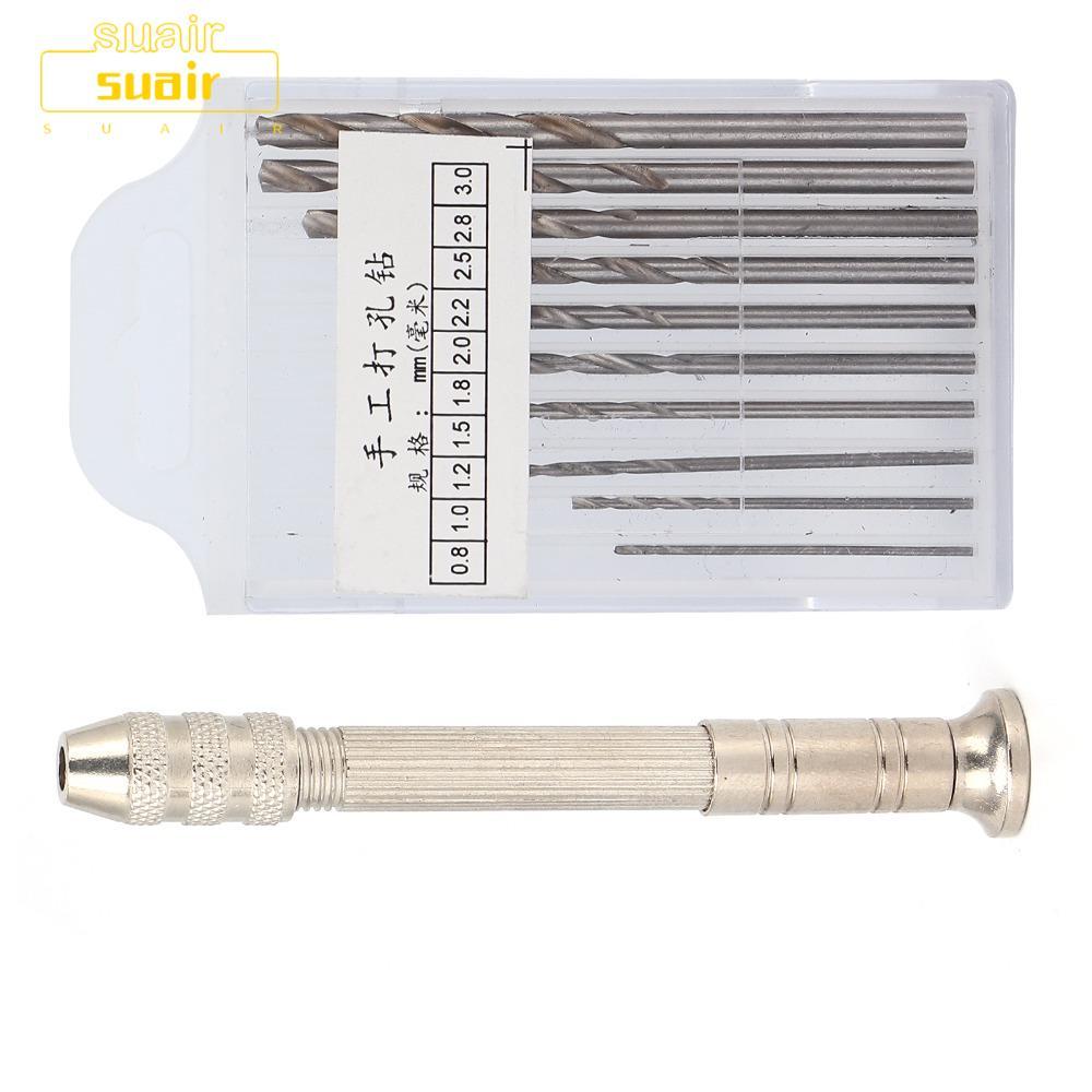 SUAIR Pin Vise สว่านมือ ใช้งานได้หลากหลาย มาพร้อมหัวเจาะขนาดเหล็กคาร์บอนสูง เหมาะสำหรับงานเครื่องประดับและซ่อมแซม