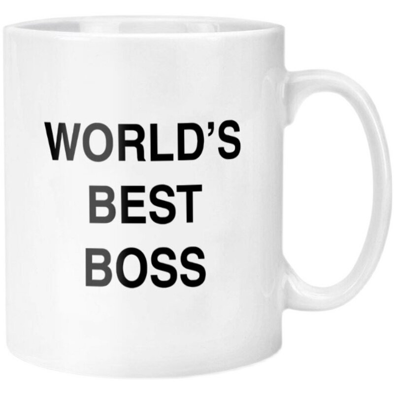 Worlds Best Boss Mug ถ้วยความจุขนาดใหญ่ แก้วเซรามิคขายดี ถ้วยกาแฟ Boss Gift