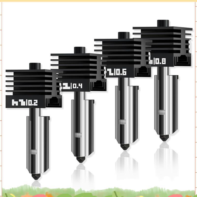 4 แพ็คสําหรับไม้ไผ่ Lab P2S Hotend สําหรับ H2S/H2D/P2S 3D เครื่องพิมพ์, Quick Swap Hardened เหล็กหัว