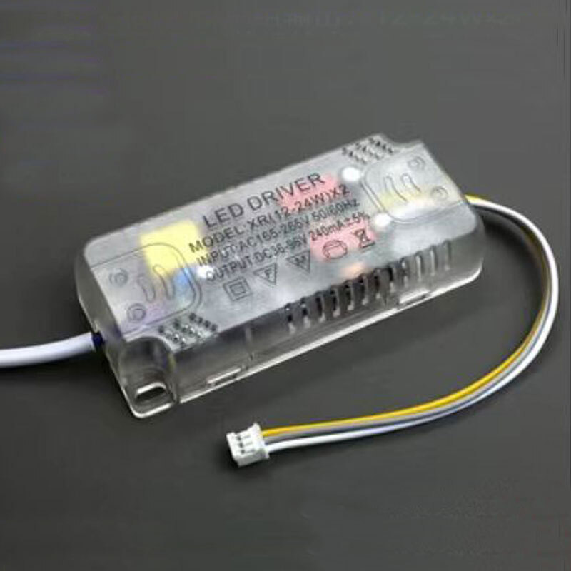 บัลลาสต์โคมไฟเพดาน LED ไฟแบนไดร์เวอร์พลังงานสามสี Dimming Rectifier Stepless Dimming Controller