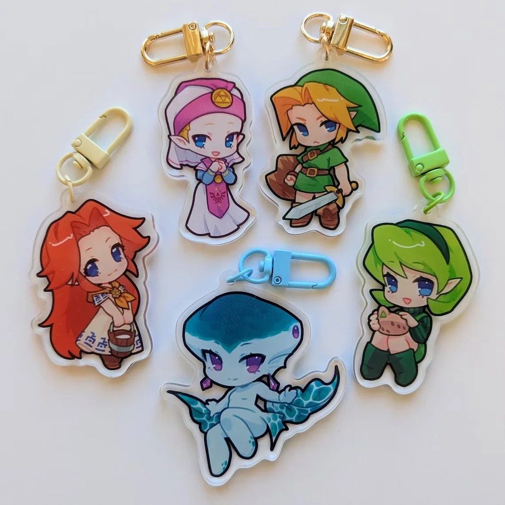 พวงกุญแจ The Legend of Zelda Ocarina of Time Mica น่ารัก รูปทรงเหมือน Link Zelda Chibi สําหรับตกแต่ง
