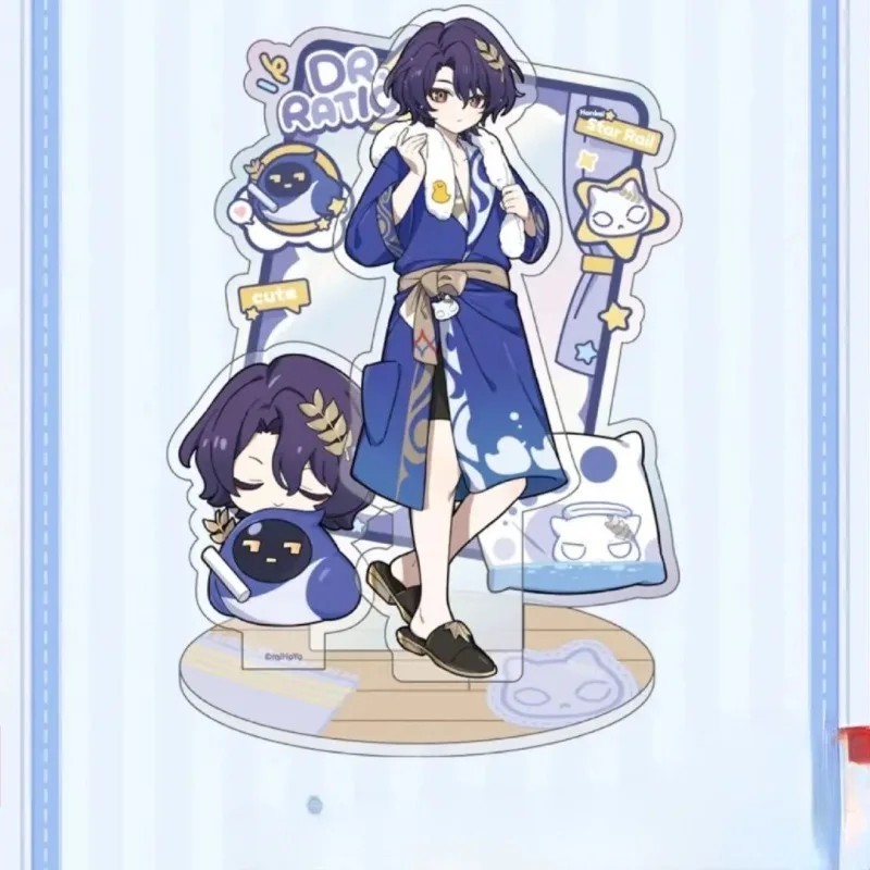 Standee Honkai Star Rail mica รุ่น Dr Ratio Aventurine Boothill โต๊ะเรียนตกแต่งเกม HSR ชุดนอนรุ่น