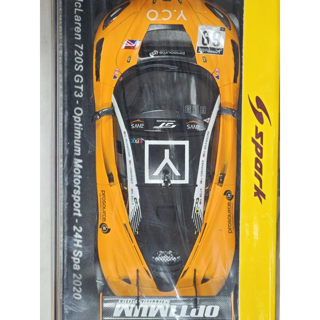 Spark 1 43 赛车模型 MacLaren 720S GT3-