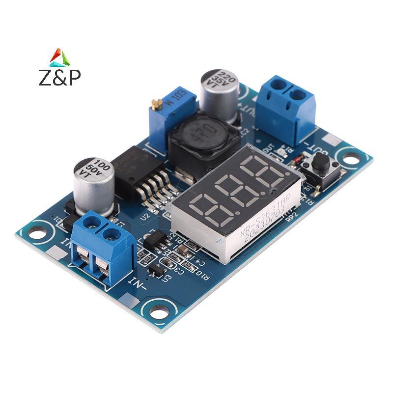 Z&P LM2596 DC-DC โมดูลสเต็ปดาวน์แบบปรับได้พร้อมจอแสดงผลโวลต์มิเตอร์จอแสดงผล LM2596S ตัวควบคุมแรงดันไฟฟ้า COD