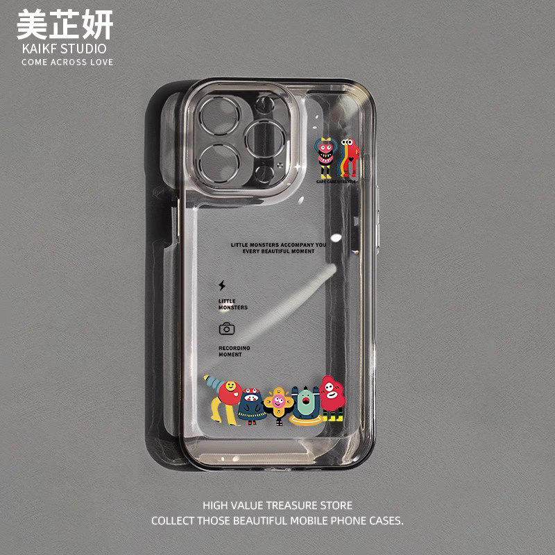 เหมาะสําหรับ iPhone17pro เคสโทรศัพท์ Apple 16plus ขายร้อน iphone15 Super สวย Apple 17promax โปร่งใส 