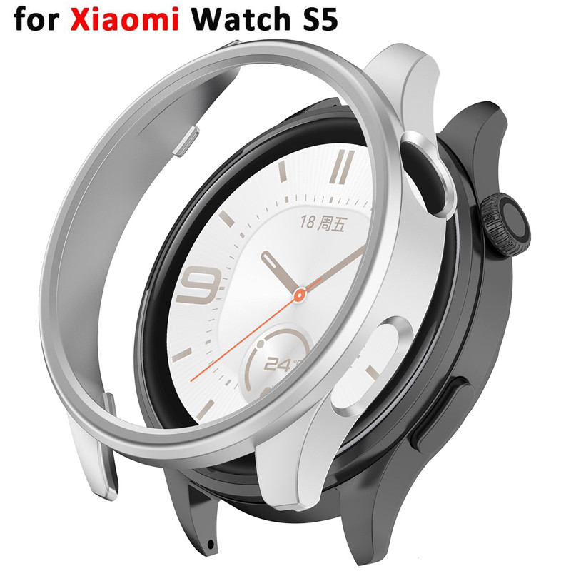 ป้องกันสําหรับ Xiaomi นาฬิกา S5 Hard PC กันชนไม่มีฟิล์มหน้าจอสําหรับ Xiaomi นาฬิกา S5 Protector กรณี Smartwatch Accessorie