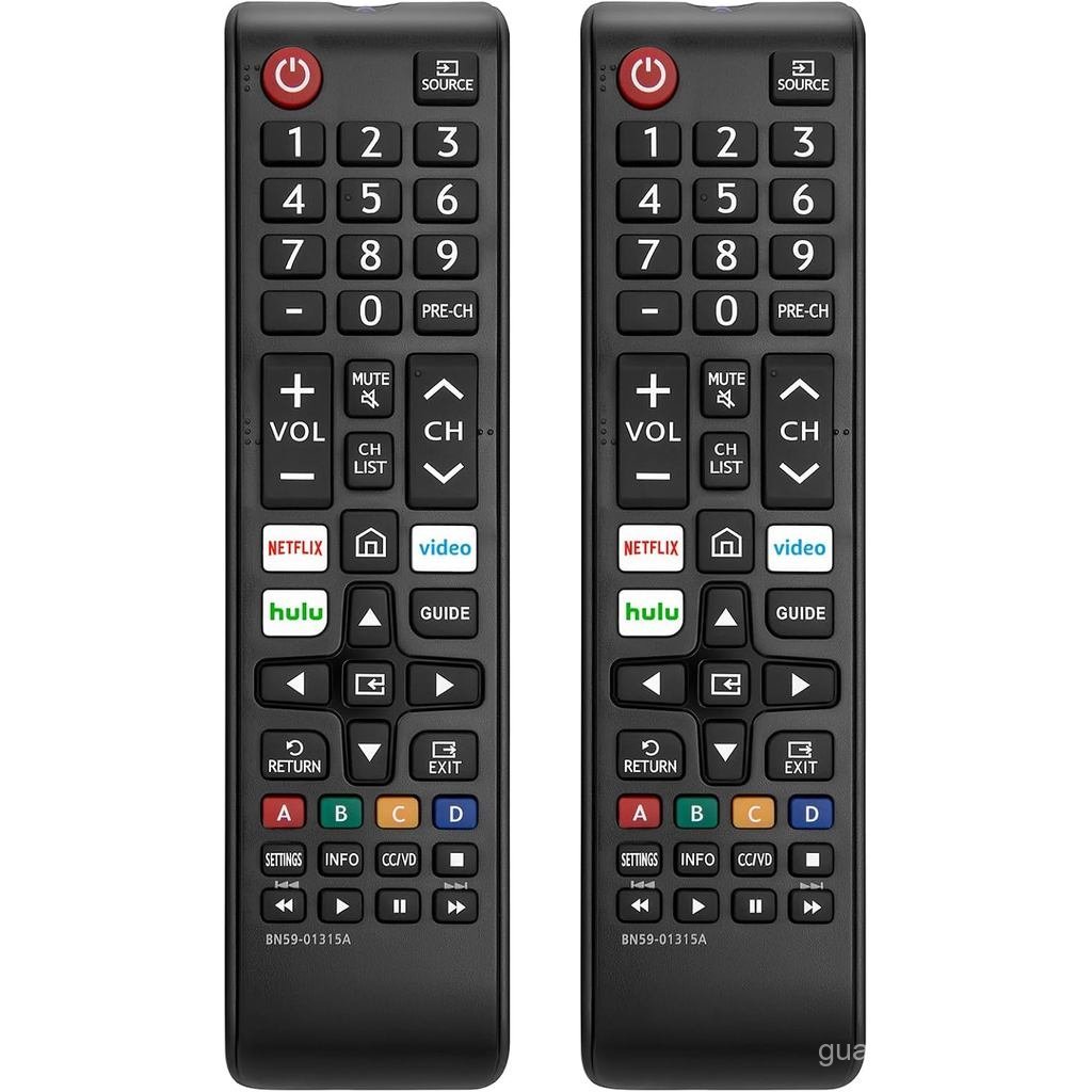 แพ็ค 2 ใหม่ Universal Remote สําหรับ Samsung TV Remote ทุกรุ่น, เปลี่ยนเข้ากันได้สําหรับ Samsung Sma