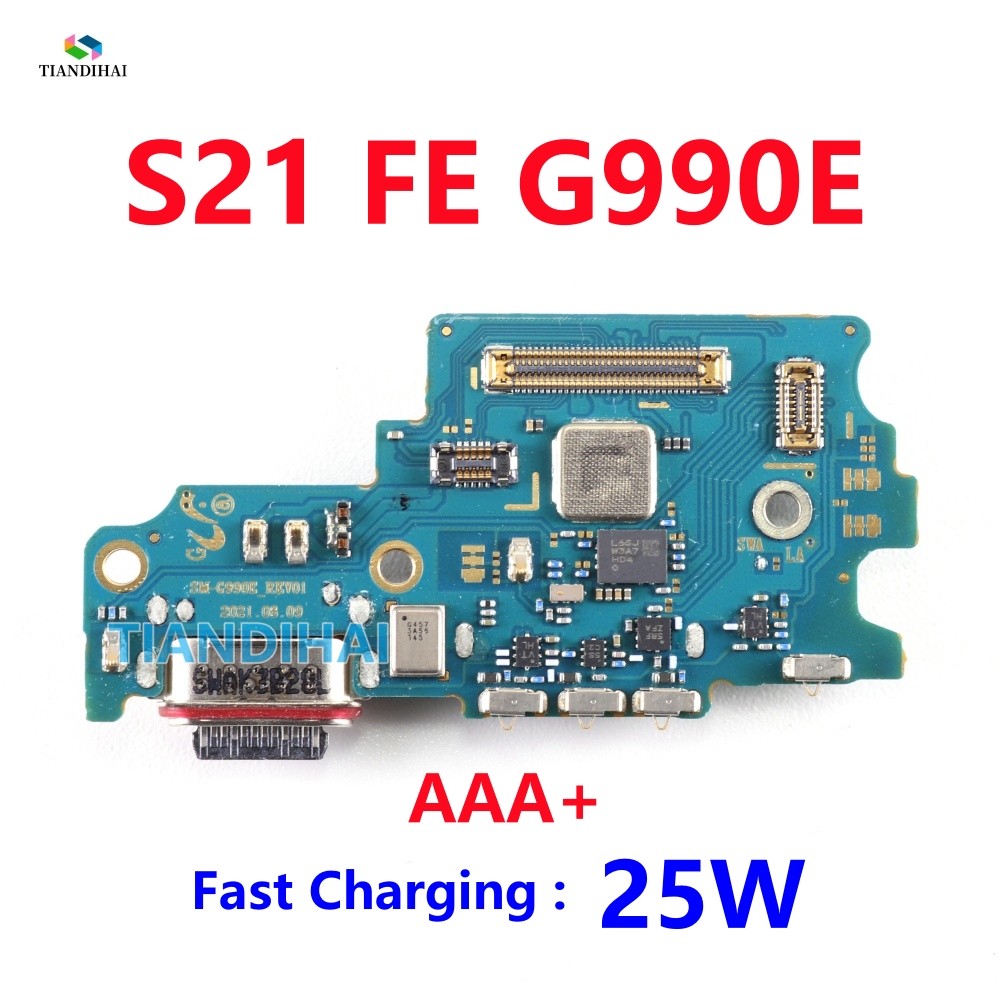 สําหรับ Samsung Galaxy S21 FE 5G SM-G990E G990E ชาร์จ USB ชาร์จพอร์ตแจ็ค Dock Connector Flex สาย S21