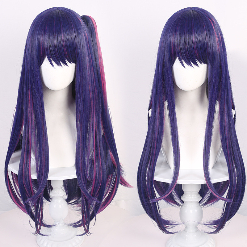 My Child Xingye Love Cos Wig Simulation Scalp Top with Tiger Clip Cosplay Long Hair Ij60