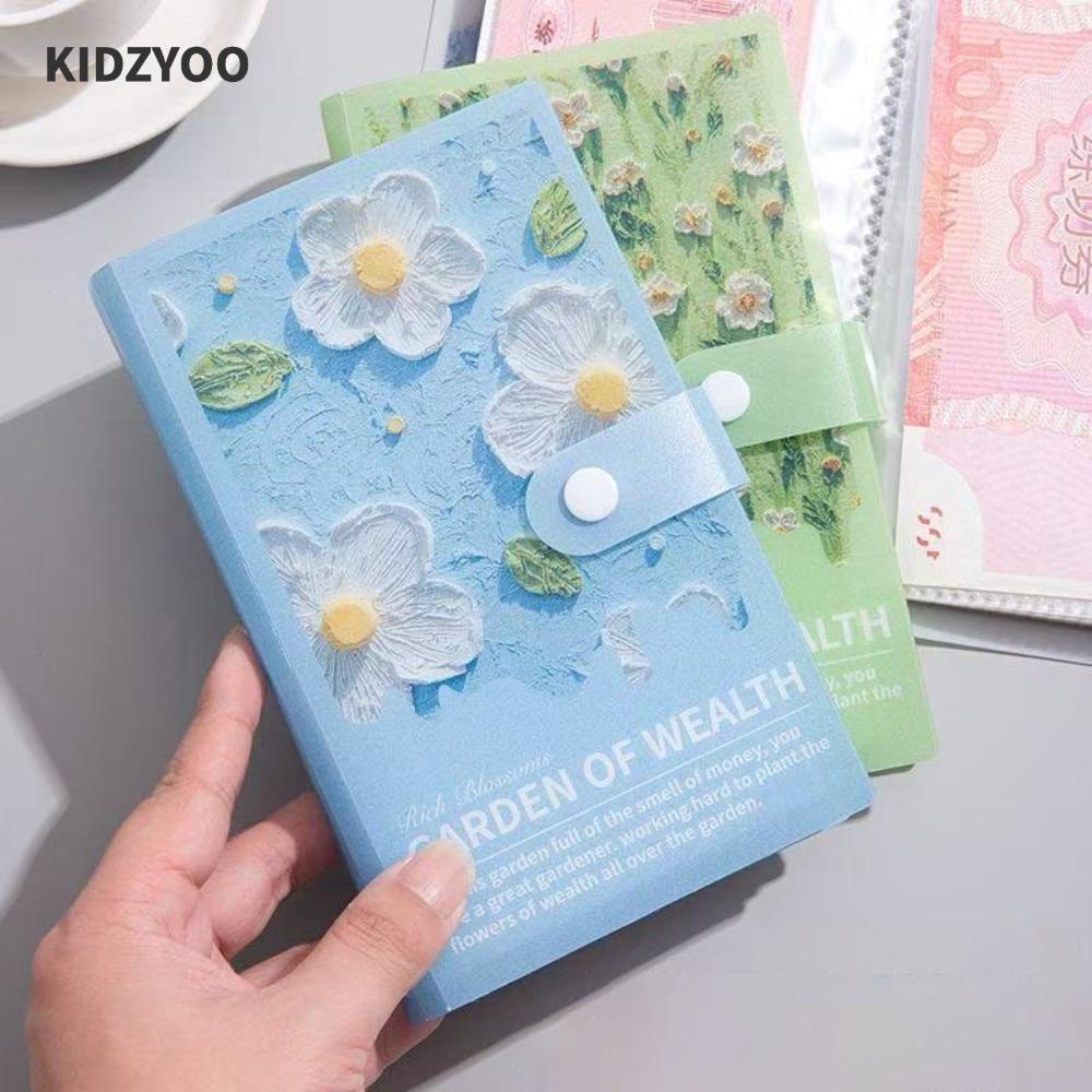 KIDZYOO 100 ซองท้าทายประหยัดเงิน,ประหยัดเงินกันน้ํา Mini Binder Saving Challenge,ภาพวาดสีน้ํามันReusable Saving Challenges หนังสือของขวัญ