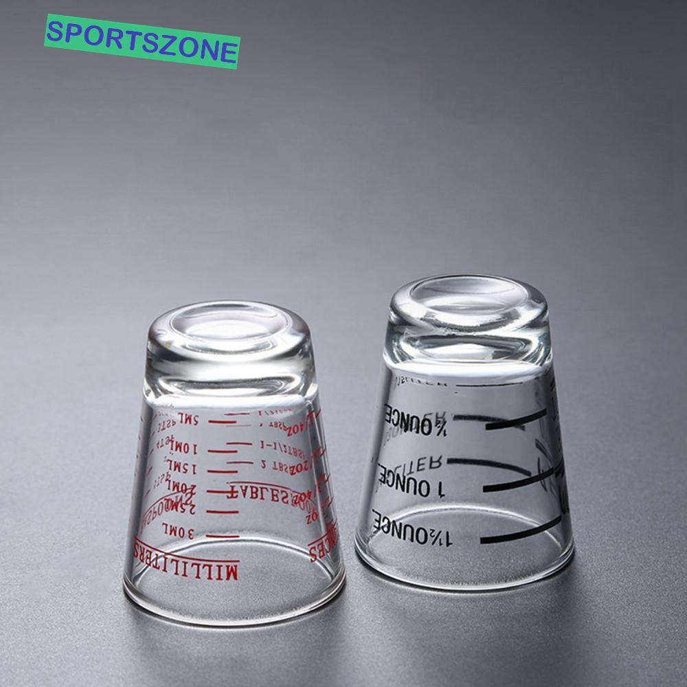 SPORTSZONE Jigger 1.5oz/45ml อุปกรณ์เสริมบาร์เครื่องมือบาร์เทนเดอร์สําหรับงานหนักทนความร้อน
