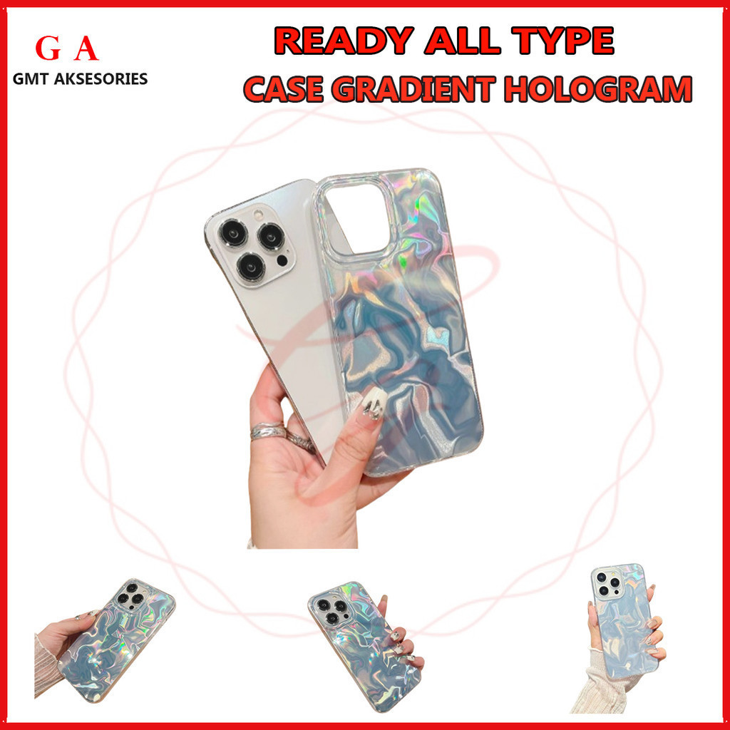 GRADIENT WATTERY HOLOGRAM REALME C1 C2 C11 2020 C11 2021 C12 C15 C17 - GMT