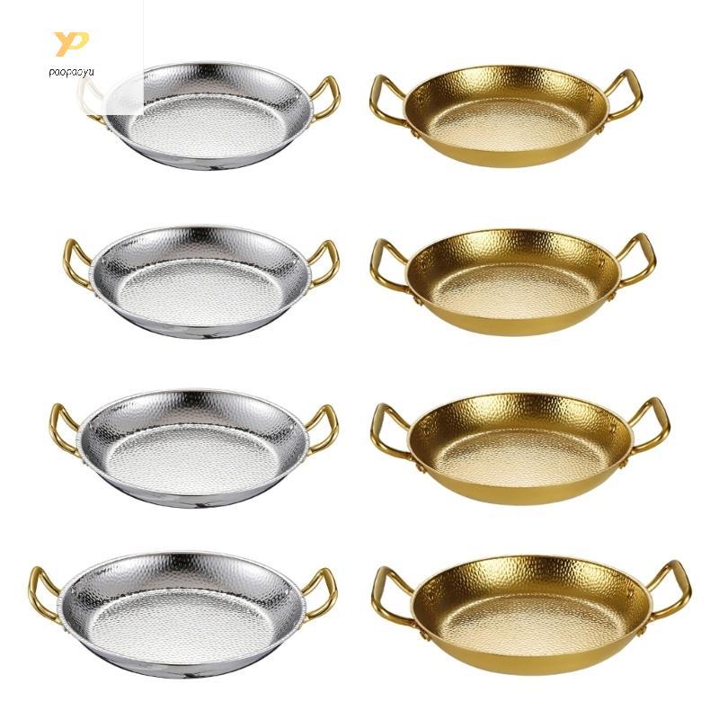 PPY กระทะทําอาหาร Paella ขนาดครอบครัว 304 เครื่องครัวค้อนสแตนเลสสําหรับบ้าน