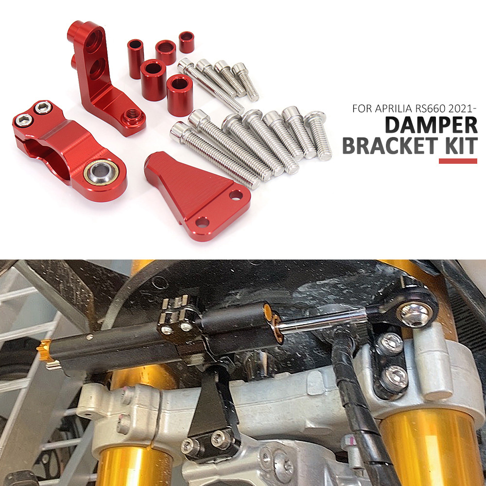 OT RS 660 2021 2022 2023 CNC Motorcycle Steering Stabilize Damper Bracket Mount FOR APRILIA RS660 rs