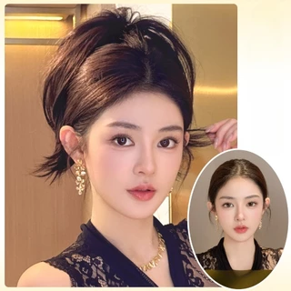 วิกผมทรงหางม้า แบบสวมเต็มศีรษะ ดีไซน์เสมือนจริงสำหรับการใช้งาน.daily