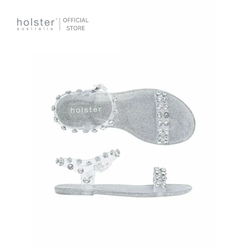 Holster รองเท้าแตะรัดส้นผู้หญิง Sunlight Glitter สี Clear