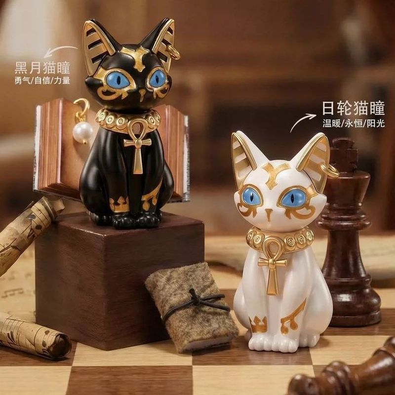 2026 รุ่นใหม่ Eye of Life Pharaoh Cat Ankh สร้อยคอลูกปัด High-Value Design ประณีตเครื่องประดับ ybl4.