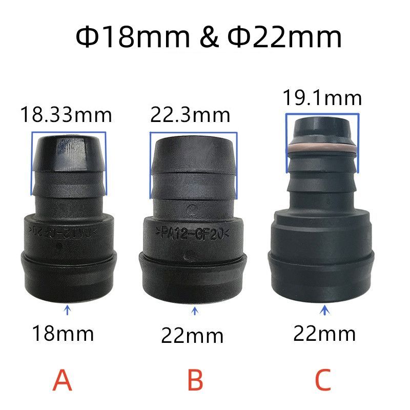 18 มม.22 มม.ช่องคลอด Joint เหมาะสําหรับ Part ea888 Fox ท่อไอเสียดัดแปลง Breathable หม้อน้ํามันแยกแก๊