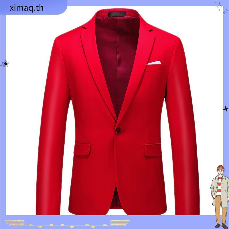 ชุดสูทสูททางการ ขนาดใหญ่ สีม่วงเข้ม สําหรับผู้ชาย K711 PK985 70D0