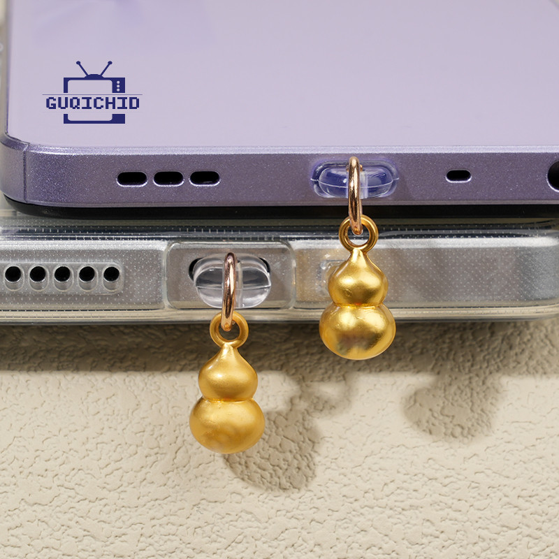 Type Cจุกกันฝุ่นสำหรับพอร์ตชาร์จ/iPhoneจุกกันฝุ่นสำหรับพอร์ตชาร์จโทรศัพท์ รูปทรงน้ำเต้า
