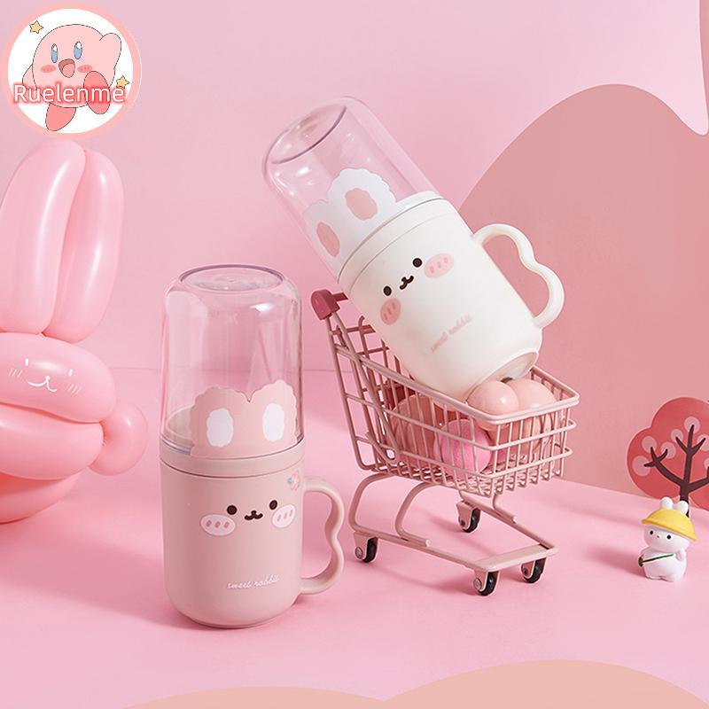 ถูกต้อง ใหม่น่ารักล้างถ้วยครัวเรือนฟันถ้วยแบบพกพาแปรงสีฟันกล่องเก็บเดินทางกรูมมิ่งชุดเด็กการ์ตูนน้ํายาบ้วนปากถ้วย ไทย