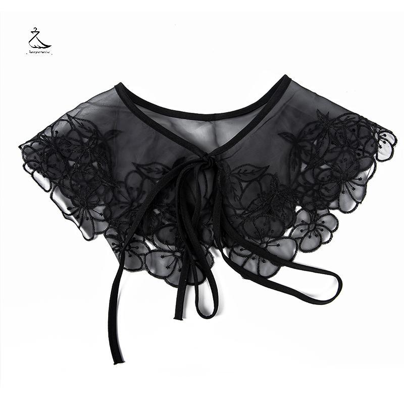 เสื้อเชิ้ตสตรีสุภาพ แบบคอสร้อยข่าย faux collar MCL7717