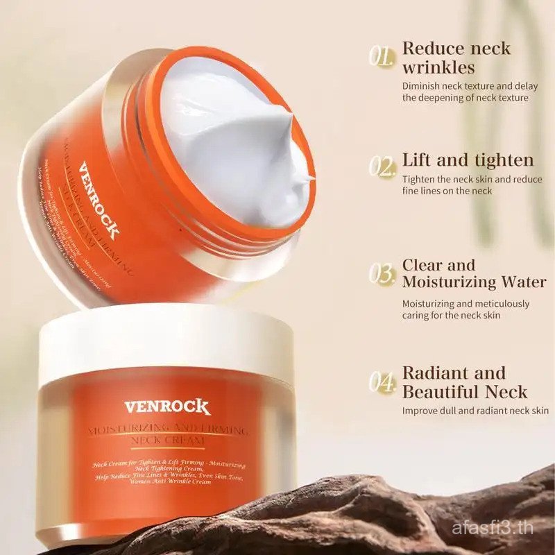 [S]VENROCK ครีมริ้วรอยบนใบหน้า ซึ่งกระชับผิวหน้าและลําคอก็เป็นครีมให้ความชุ่มชื้นและครีมคอ unisex AS