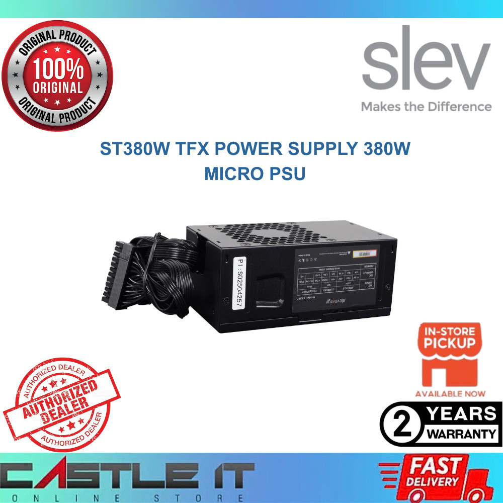 Slevnergy ST380W TFX แหล่งจ่ายไฟ 380W ไมโคร PSU