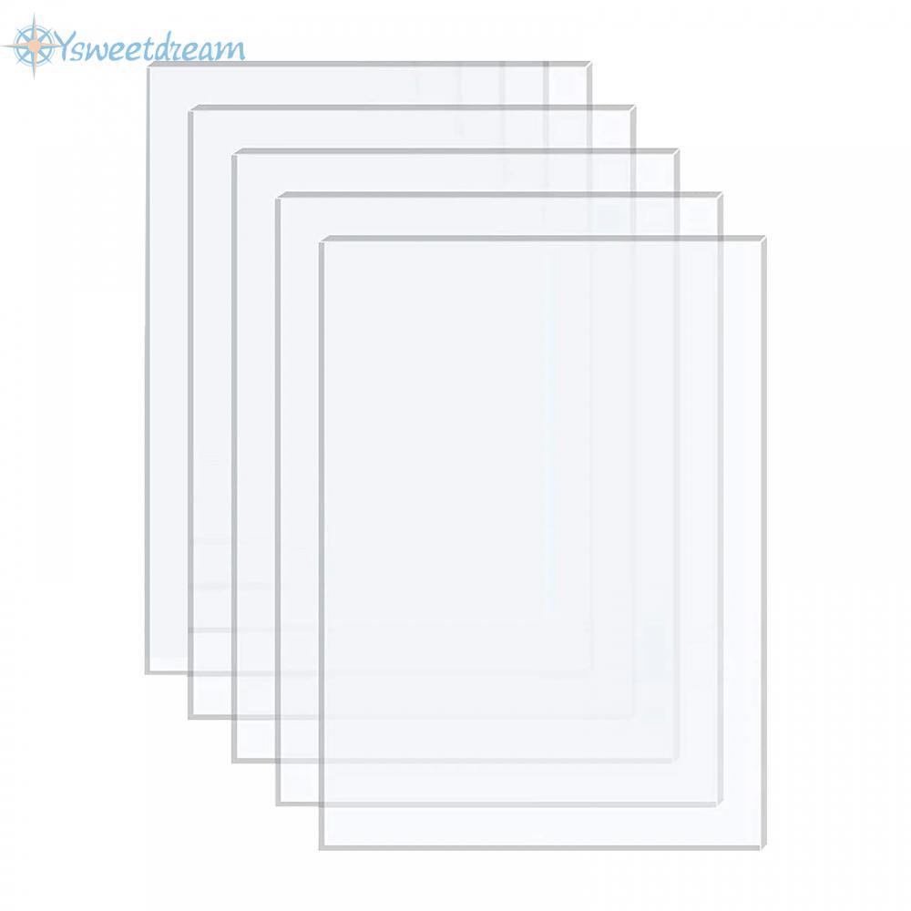 【SWTDRM】Picture Frame Sheet Transparent 5PCS Acrylic Sheets Board For Art Projects
