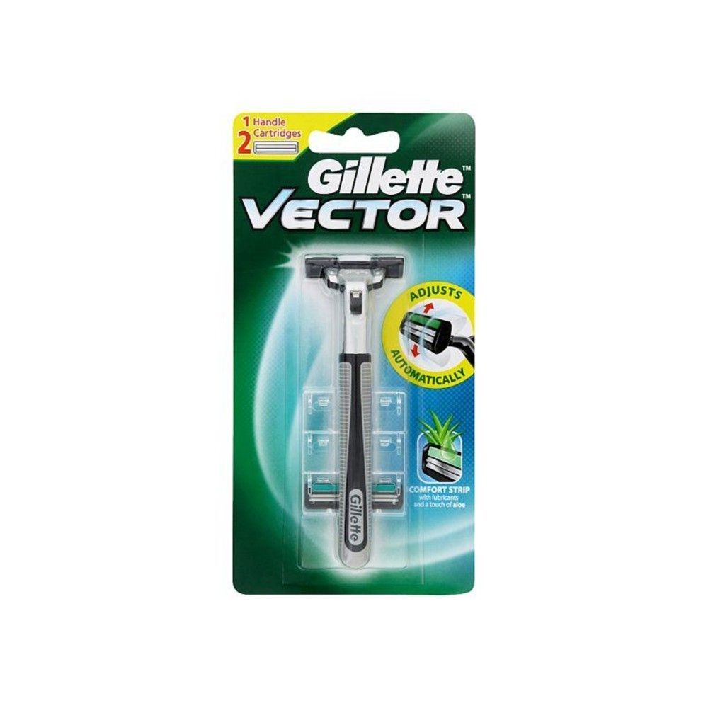 [สินค้าส่งด่วน] ยิลเลต์เวคเตอร์ด้ามมีดพร้อมใบ แพ็ค1 GILLETTE VECTOR RAZOR AND BLADE X1