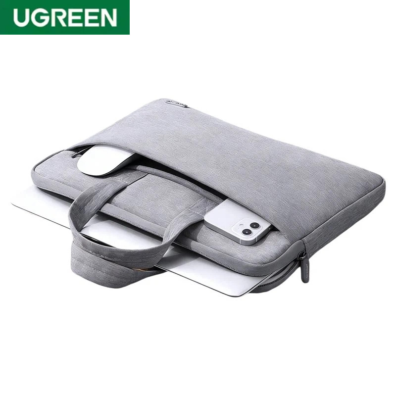 UGREEN กระเป๋าแล็ปท็อปกระเป๋าเก็บมือถือ 13-15.9 นิ้วสําหรับ Business&Travel Fuzzy Fluffy กระเป๋าแล็ปท็อปสําหรับ MacBook แล็ปท็อป