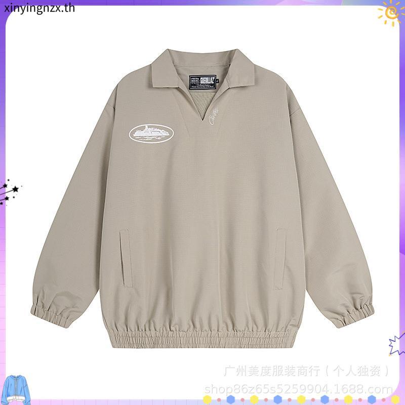 Troy Compa  Jacket Owal Khaki - Khaki Brown Windbreaker Jacket WN 3131