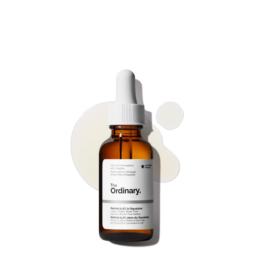 The Ordinary Retinol 0.2% ใน Squalane, Gentle Retinol Serum สําหรับผิวหน้าที่ต่อต้านริ้วรอยและผ่อนคล