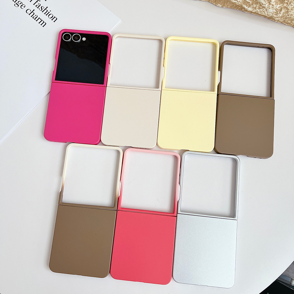 Jelly Color Hard PC Back เคสโทรศัพท์ฝาครอบป้องกันสําหรับ Samsung Galaxy Z Flip7