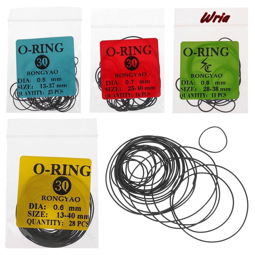 WIRA 1 แพ็คยาง O-Ring, เครื่องมือซ่อมกันน้ําปะเก็นนาฬิกา, ยางทนทาน 0.5/0.6/0.7/0.8 มม. O-Ring ปะเก็น