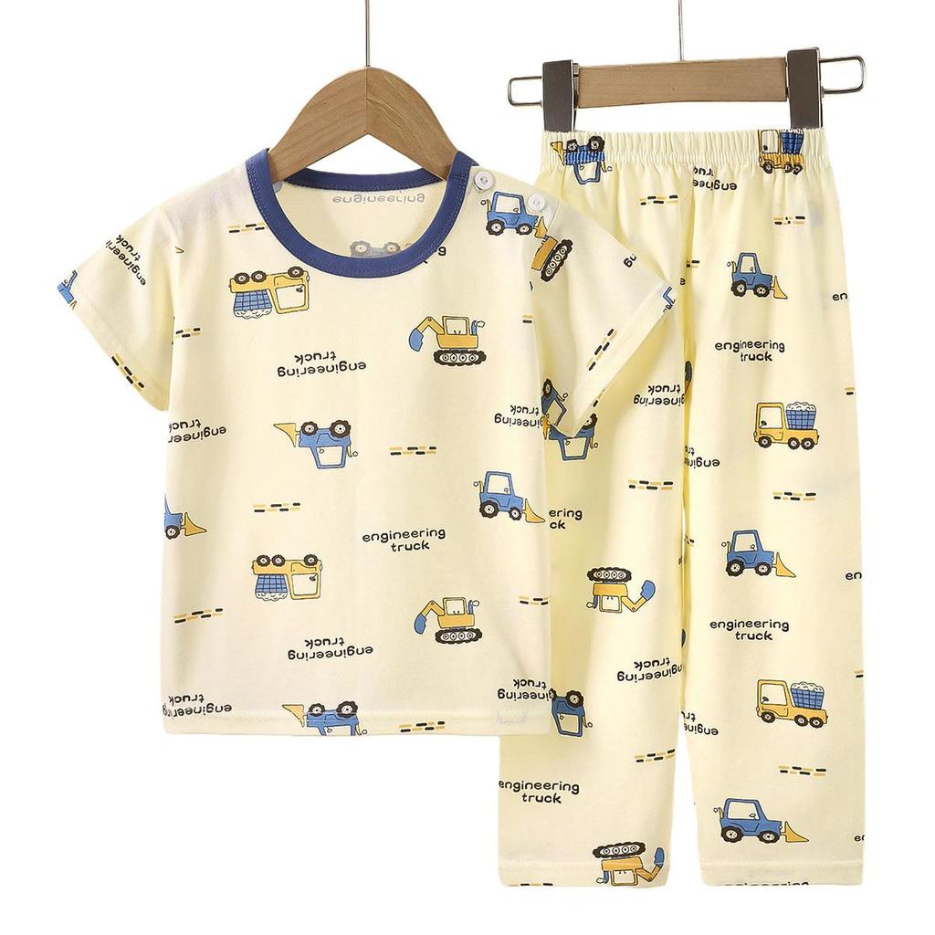 Baju Tidur ผู้ชายชุดแขนสั้นยาวชุดนอน Kanak Pyjama เด็กชุดนอนเด็กเสื้อผ้าชุดนอน Bayi