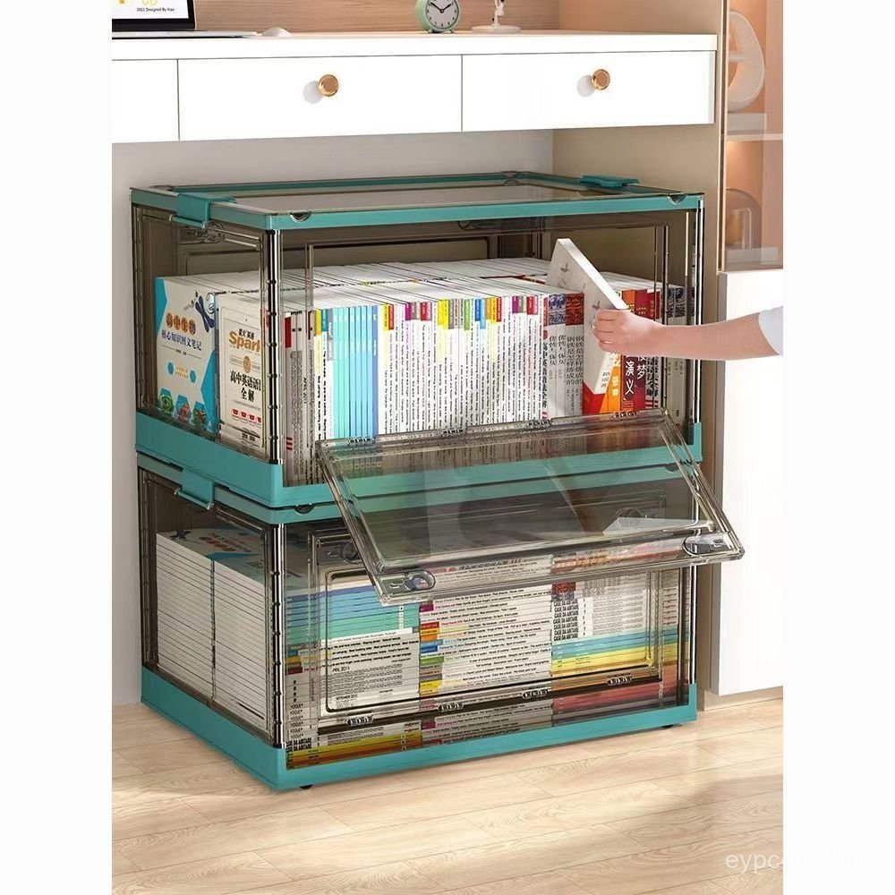 Super Box Book Box Large Book Clothes Quilt Student Storage Box Transparent Box Storage หนังสือหอพัก