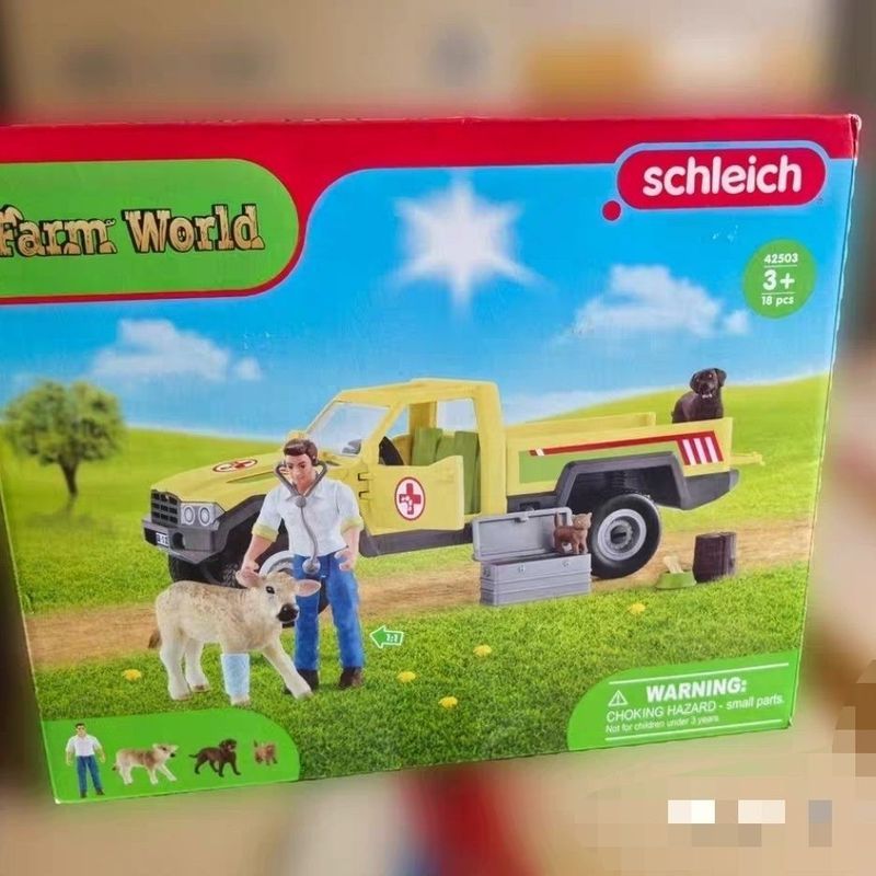 บ้านสัตว์เลี้ยงกู้ภัย Pika ของเล่น Schleich Farm Model