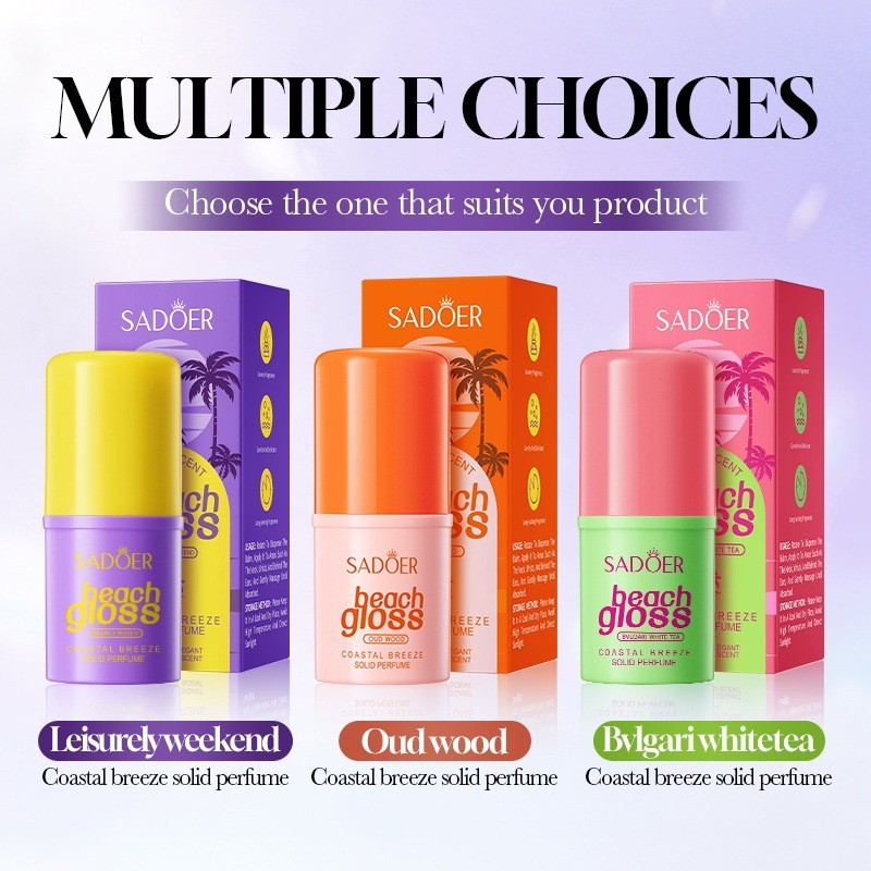 All English SADOER Coast Breeze Solid Balm 4.5g น้ําหอมกลิ่นหอมสดชื่น
