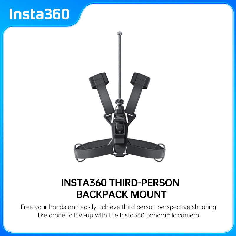 Insta360 X5 Third-Person กระเป๋าเป้สะพายหลัง Mount สายคล้องคลิป Clamp สําหรับ Insta 360 X3 ONE X2 Ace Action กล้องอุปกรณ์เสริมเดิม