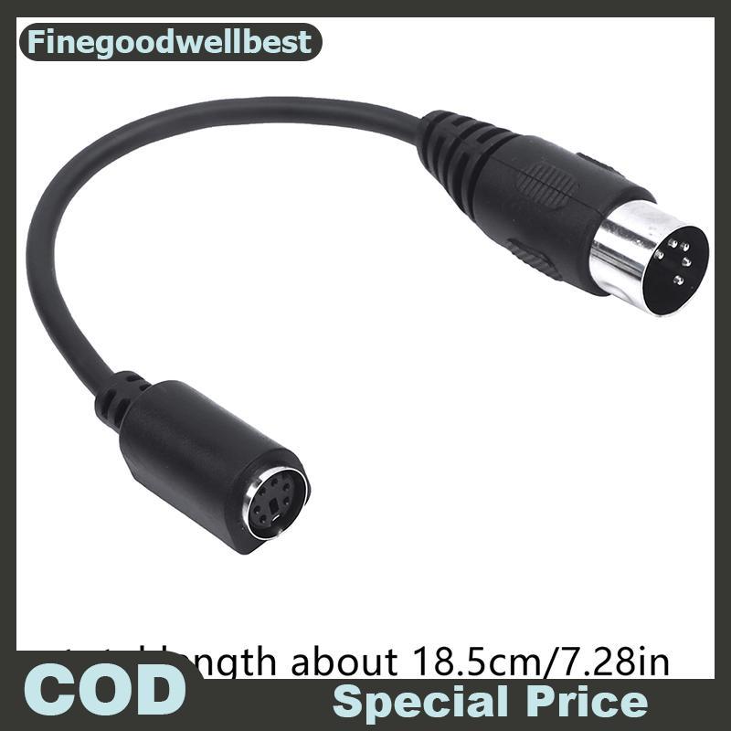 FBTH MD 6-pin Female to DIN 5-pin Male Cable Ps2 Keyboard and Mouse Transmission Cable HOT