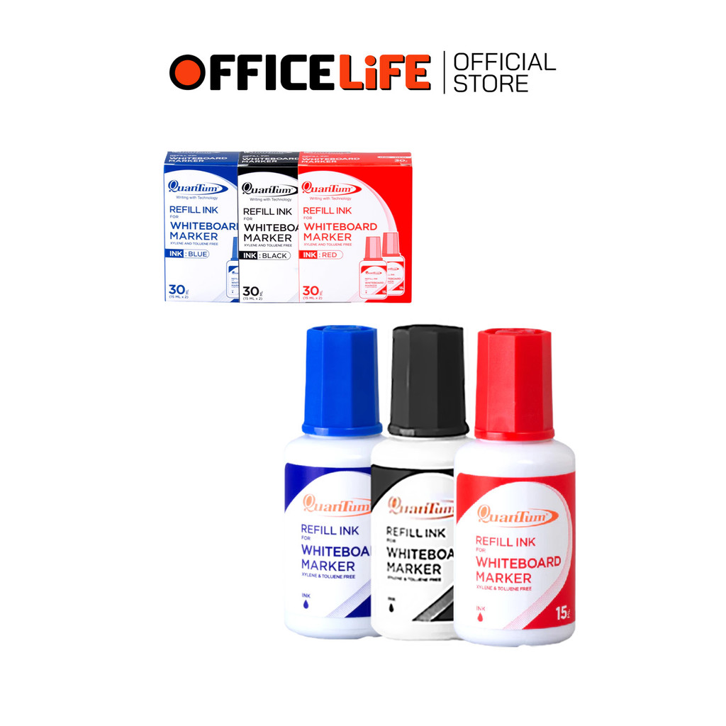 Quantum (ควอนตัม) ปากกาไวท์บอร์ด หัวกลม รุ่น QW1400 Whiteboard Marker จำหน่ายหมึกเติมแยก ( 1 แท่ง ) — صورة 4