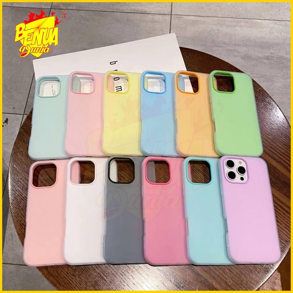 SOFTCASE ของเหลวใหม่ 2 IN 1 สี VIVO Y02 Y05 Y1S Y21D Y16 Y27 Y91 Y91C Y93 Y95 Y30 Y30i Y50 V40 LITE 