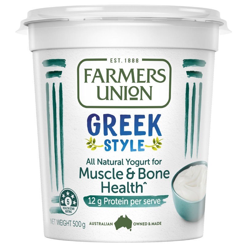 ฟาร์เมอรส์ยูเนียนโยเกิร์ตแบบกรีกสูตรโปรตีนสูง 500กรัม FM Yogurt High Protein 500g [หมายเลขบาร์โค้ด 9
