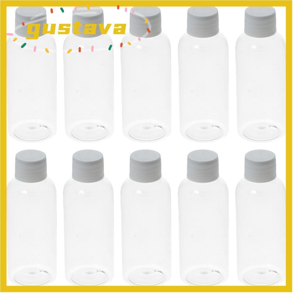 GUSTAVA 10 ชิ้น Ginger Shot ขวดเกรดอาหาร 60 มล. สําหรับของเหลว Wellness Juice Shot ขวดรีฟิล