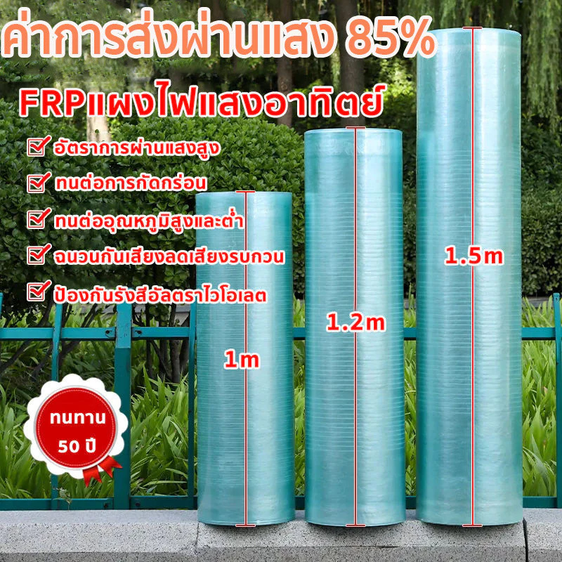 แผ่นหลังคา แผ่นหลังคาใสๆ โปร่งแสง ยาว 5 เมตร กระเบื้องหลังคา อย่างหนา บ้านครอบคลุมพลาสติก ผ้าใบกันน้ำ ทนแดด